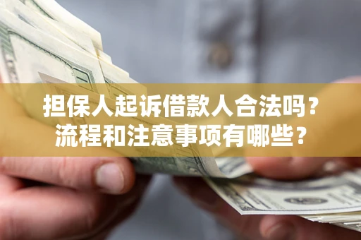北京担保人起诉借款人合法吗？流程和注意事项有哪些？