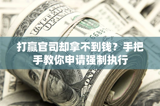 北京打赢官司却拿不到钱？手把手教你申请强制执行