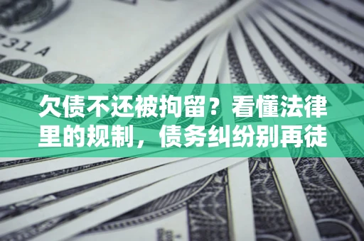 北京欠债不还被拘留？看懂法律里的规制，债务纠纷别再徒劳奔波