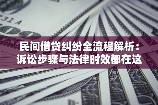 北京民间借贷纠纷全流程解析：诉讼步骤与法律时效都在这儿了