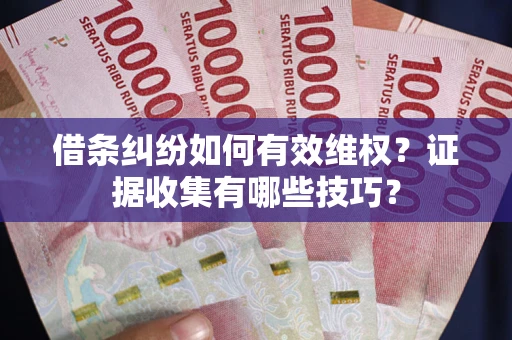 北京借条纠纷如何有效维权？证据收集有哪些技巧？