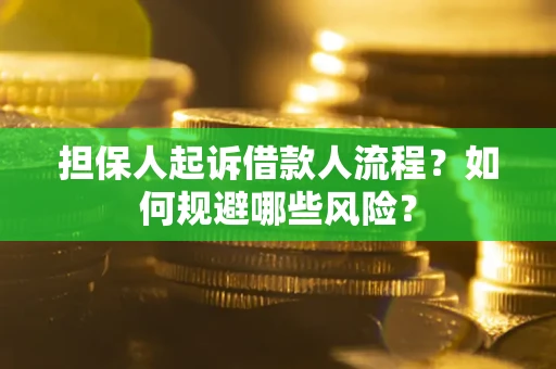 北京担保人起诉借款人流程？如何规避哪些风险？