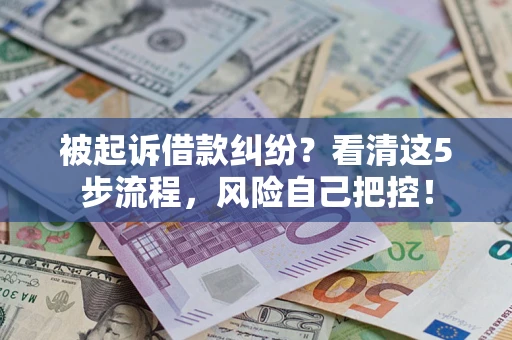 北京被起诉借款纠纷？看清这5步流程，风险自己把控！